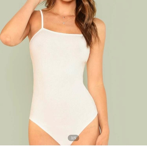 SHEIN Tops - White Bodysuit